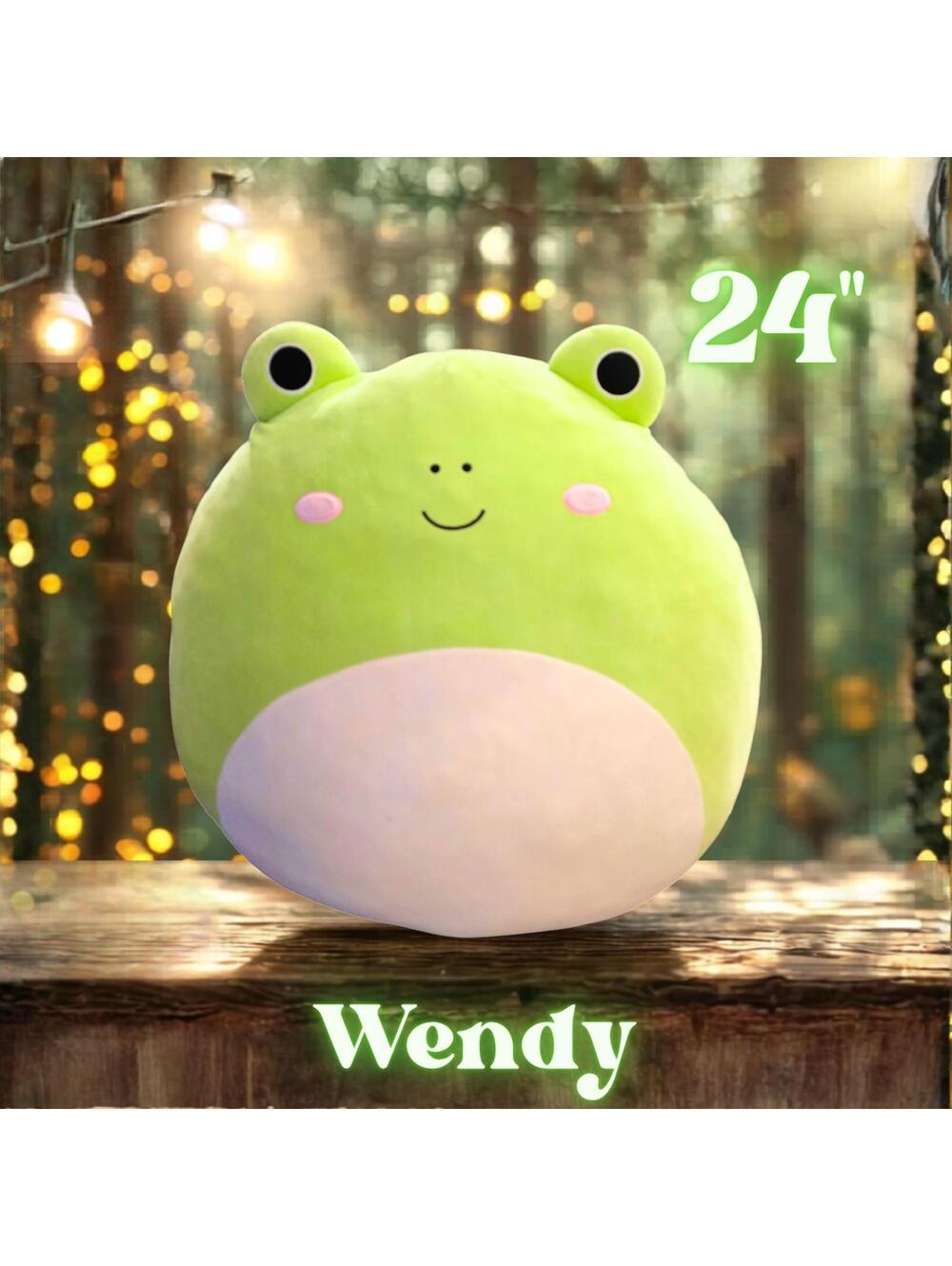 EUC RARE HTF Wendy the Green Frog Squishmallows 24"